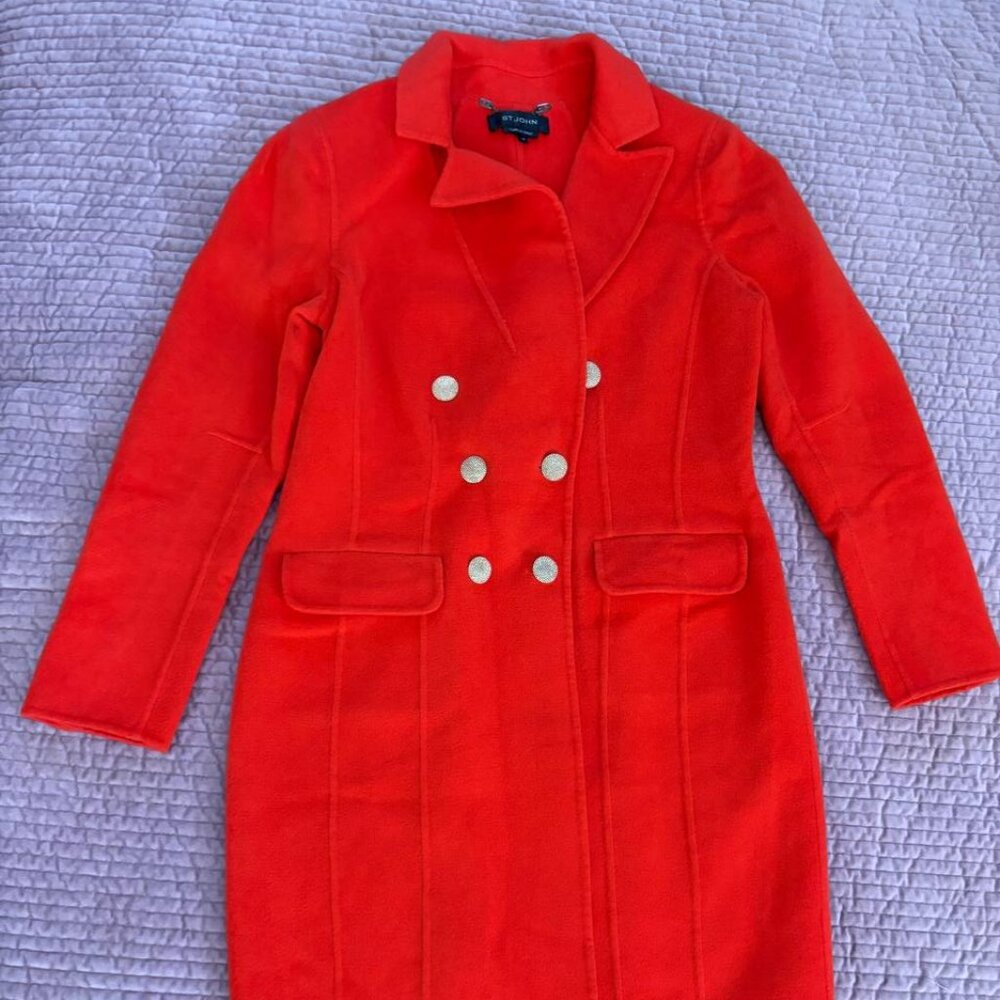 St. John Hand Sewn Women’s Coat Size 10, Exotic Blend